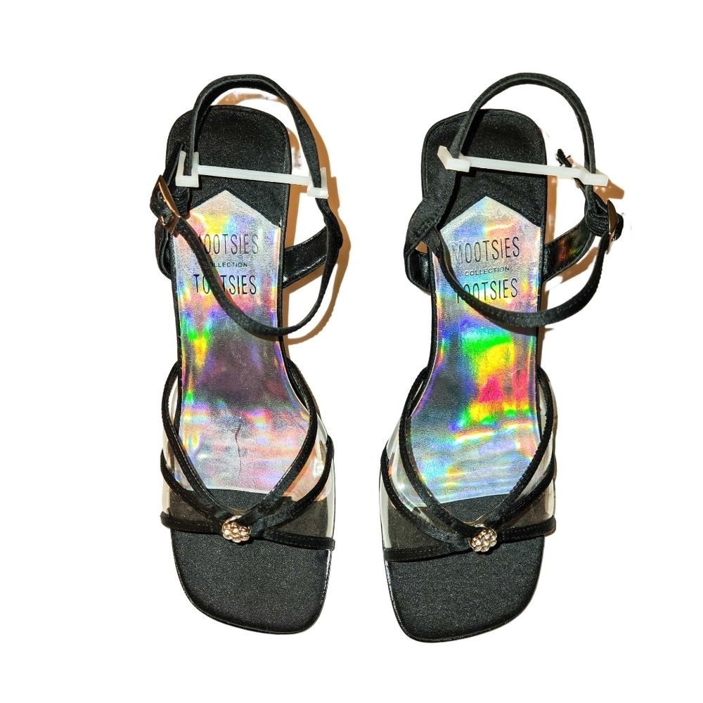 NWOT Mootsies Tootsies Strappy Square Toe Y2K Heels